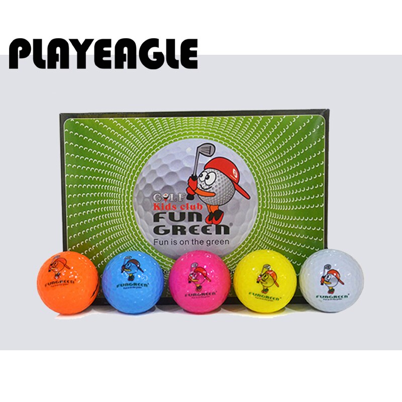 12 Stks/set 2 Lagen Praktijk Golfbal Kleurrijke Golf Training Aids Ballen Voor Kinderen/Volwassenen Oem Logo Golf Accessoires
