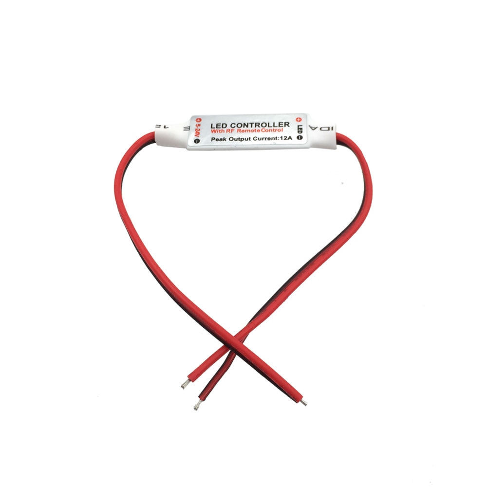 RF Wireless Mini Controller for LED Strip Lamp Bulb Lights Dimming 5V 12V 24V Remote Control Dimmer Switch DC/ Wire Connector