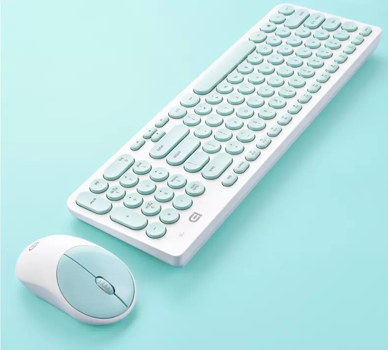 2.4g trådløse usb 2.0 104- tasters søte rosa tastatur og mus kombinasjon hjemmekontor bærbar stasjonær nyeste gaming tastatur