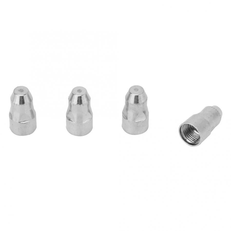 10Pcs 1.1/1.3/1.5/1.7mm P80 Electrode Nozzle Air Plasma Consumable Metal Cutter Kit Cutting Torch Nozzle Silk Electrode Tip Set