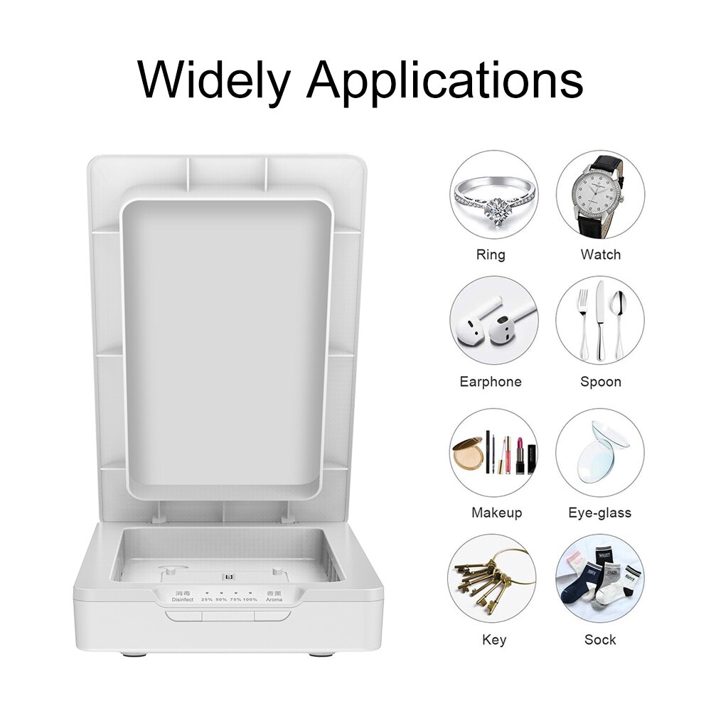 Ampe ultraviolet lightdisinfection box sterilization cell phone box uv, glasses key wallet underwear antivirus, mask sterilizer