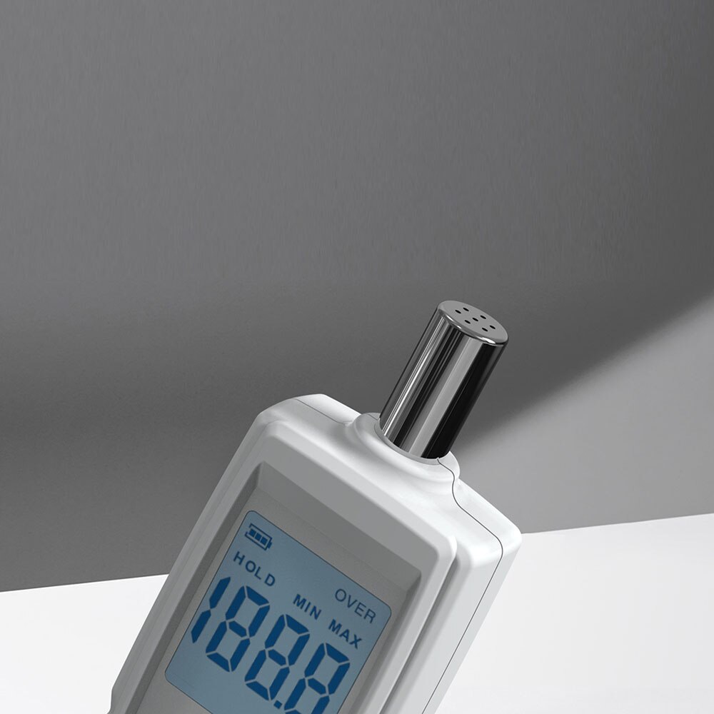 Duka Decibel Meter Digital Sound Level Reader Audio Noise Maatregel Apparaat Met Led Display Backlight Alarm Data Hold Functie