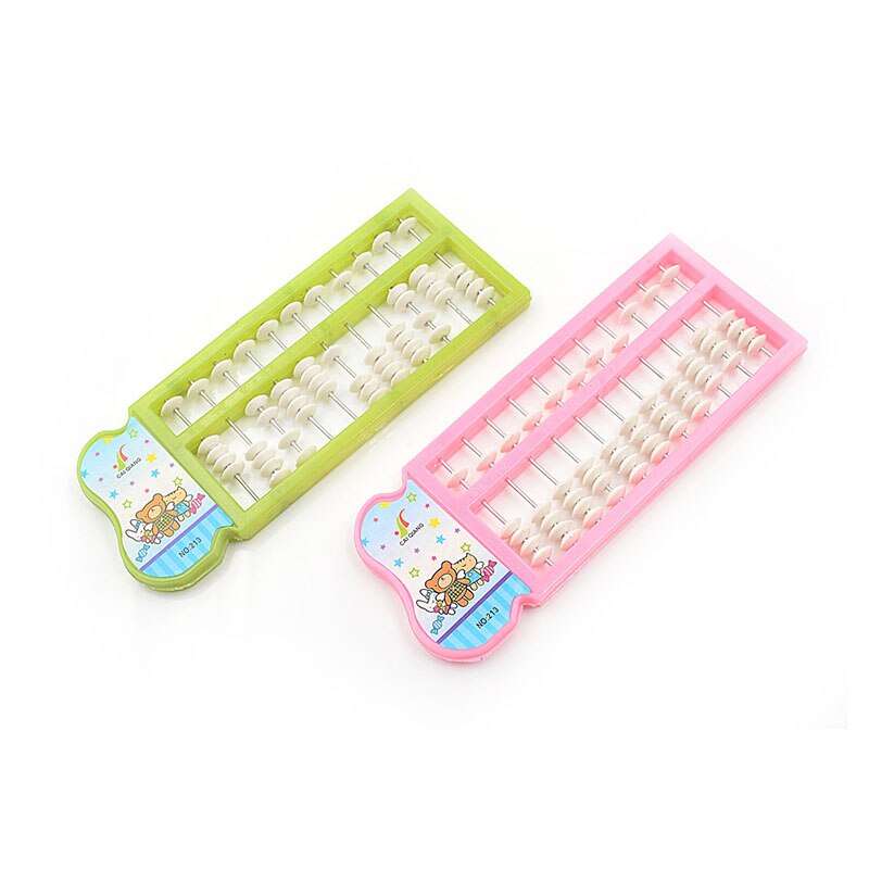 11 Rods Abacus Soroban Beads Kid's Math Learn Aid Caculating Toys Arithmetic Tool Chinese Traditional Abacus Educational Toys