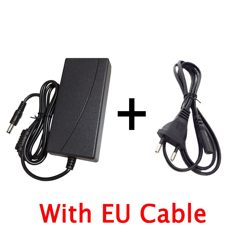 Chargeur adaptateur d&#39;alimentation DC 29.4V 2a, pour cordon de Scooter Hoverboard à équilibrage automatique 24V, pour batterie au Lithium li-ion série 7: With EU Cable