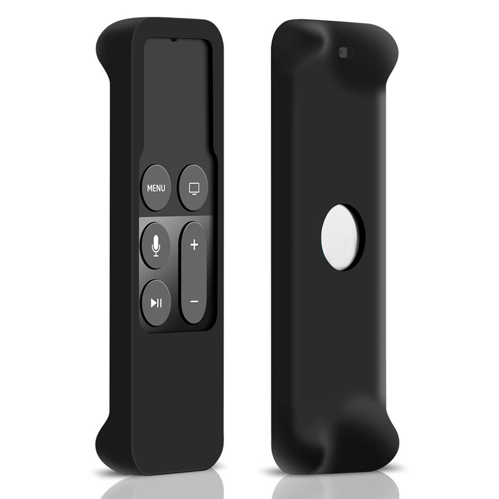 Protective Case For Apple TV 4K 4th Gen Siri Remote Control Silicone Anti-scratch Remote Control Case Sleeve: Black