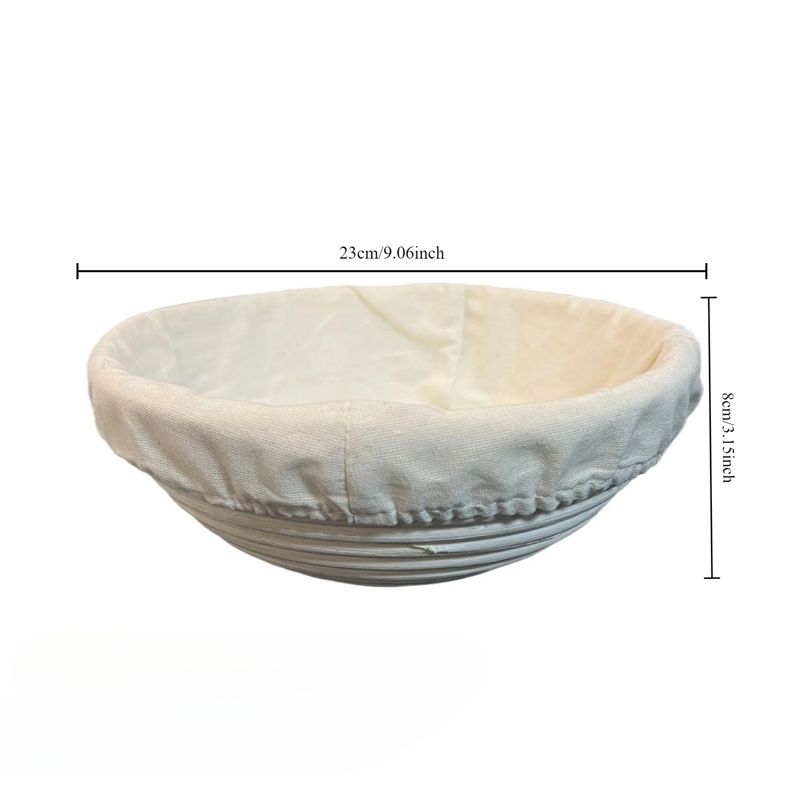 Bread Proofing Basket Sourdough Proofing Basket Round Proofing Bowls Handmade Rattan Baskets Liners Sourdough Bread Making Kit: green