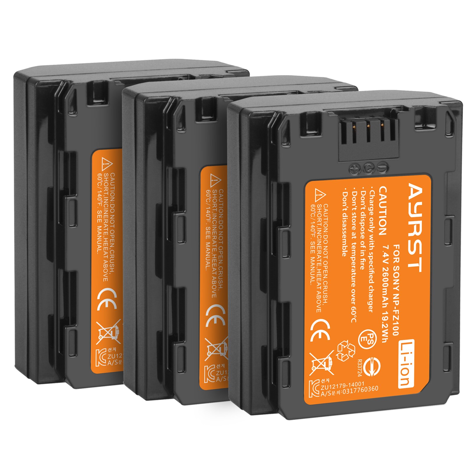 2600Mah NP-FZ100 NPFZ100 Camera Batterij + Dual Usb Oplader Voor Sony NP-FZ100, BC-QZ1, Sony A9, alpha A7R Iii, A7 Iii, ILCE-9