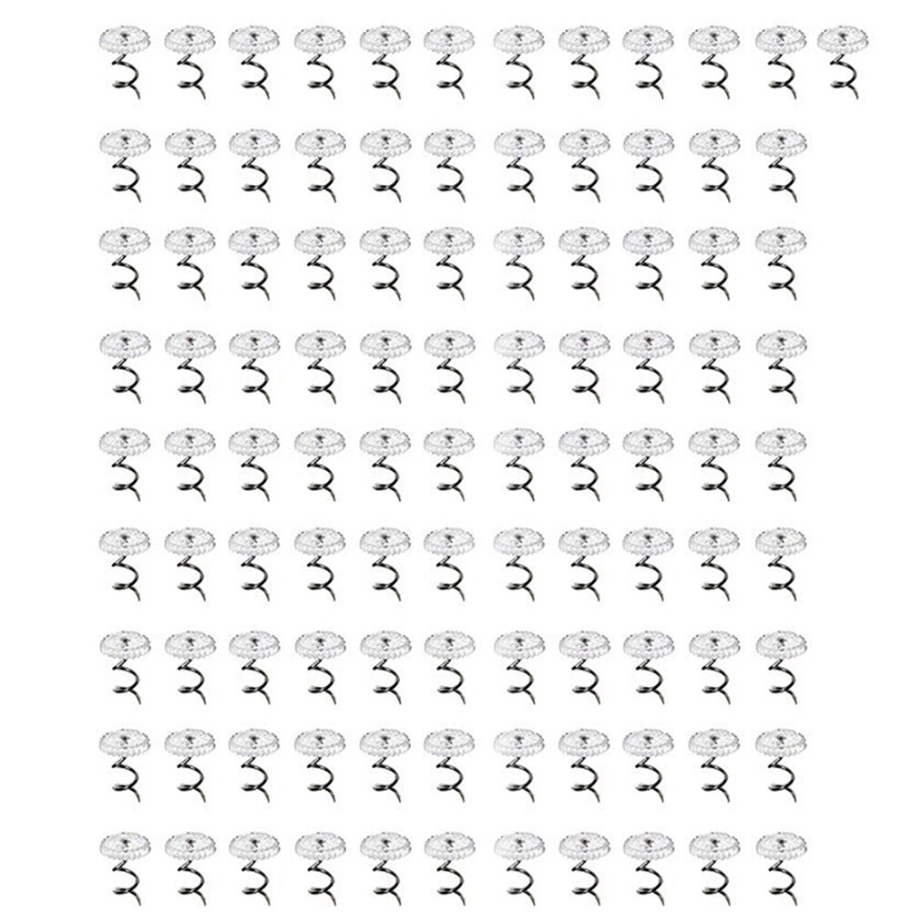 50pcs/100pcs Chair Clear Slipcover Quilting Bedskirt Pins Furniture Spiral Stainless Steel Nail Sofa Upholstery: 100pcs