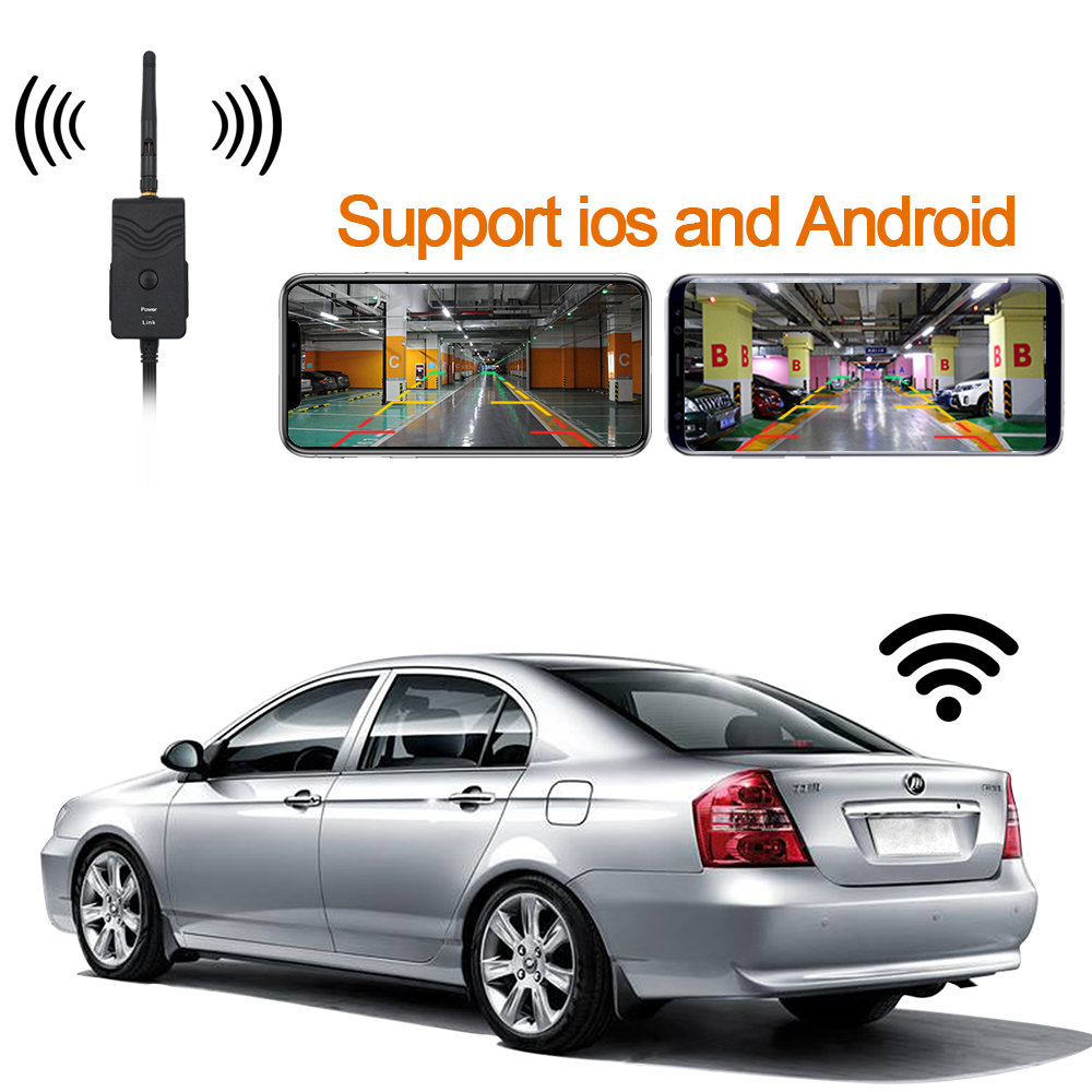 ! WiFi Transmitter Signal Repeater for Wireless Car Rear View Backup Camera Support for iPhone IOS & Android Phone