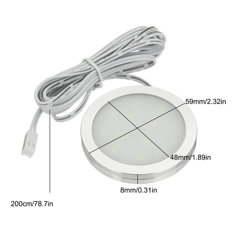 4PCS Lights Interior 12V LED Lights Recessed Ceiling Light RV Camper Night Light Caravan Van Ceiling Lamp Car Interior Lights