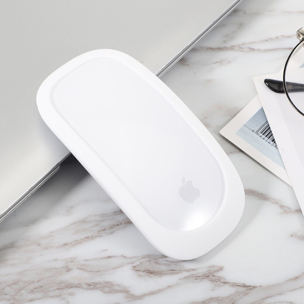 Voor Apple Muis Beschermhoes Magic/Mouse1/2 Generatie Draadloze Bluetooth Siliconen Beschermende Shell Anti Anti-Kras: WHITE