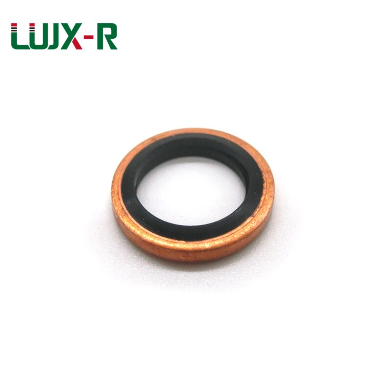 LUJX-R Gebonden Wasmachine Nitril Rubber Pakking Metalen Rode Cooper Seal Ring Metric M6/8/10/12/ 14/18/20/22-60 Olieaftapplug Wasmachines