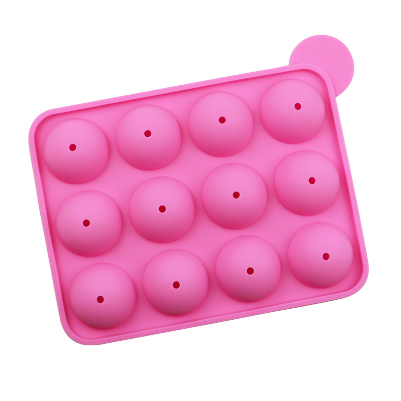 Molde de pirulito de silicone com 20 buracos, faça você mesmo, gelatina de chocolate, bola de gelo, moldes de bolo, molde reutilizável, sobremesa assada, molde antiaderente, ferramentas de cozinha