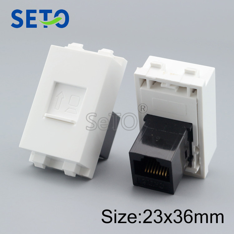 SeTo 128 Type RJ45 Cat6 Netwerk Module Gigabit RJ45 Connector Keystone Voor Wandplaat Socket