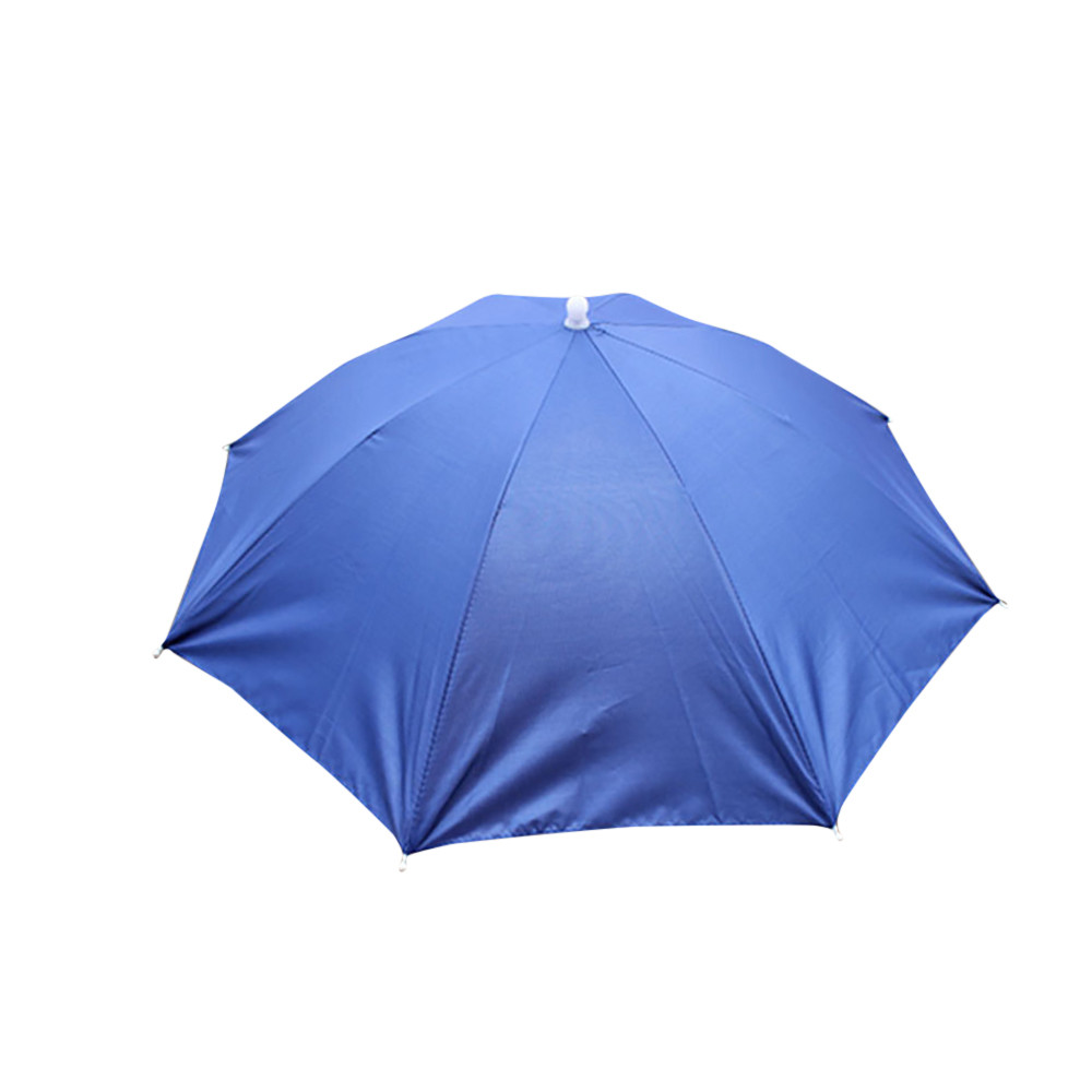 Angeln Kappe Sport Regenschirm Hütte Wandern Strand Camping Headwear Kappe Kopf Hüte Tarnung Faltbare Sonnencreme Sonnenschirm Schatten #1: Blau