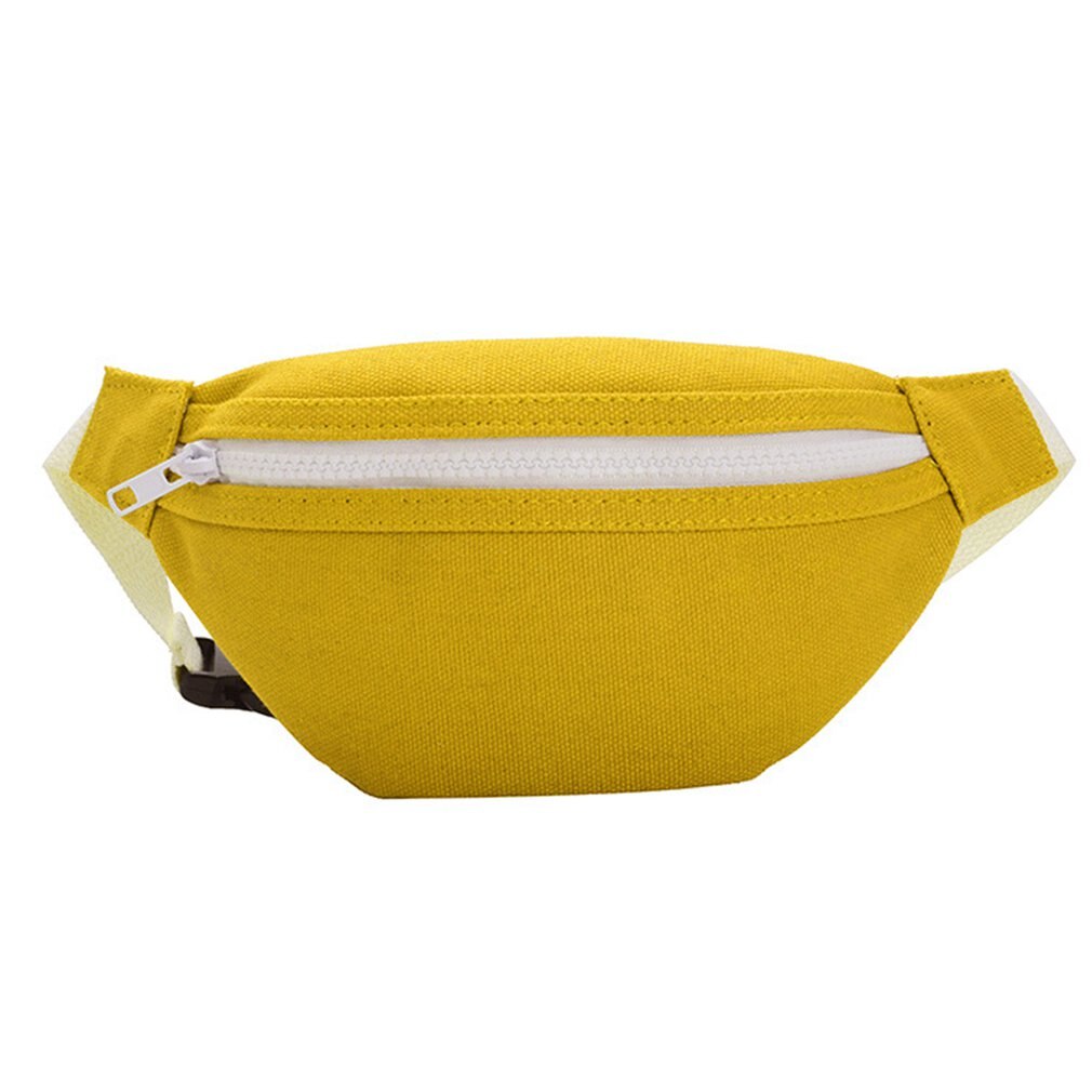 Mini riñonera de lona para niños y niñas, Cangurera roja para el pecho, cartera para teléfono, bolsa para cinturón de bebé