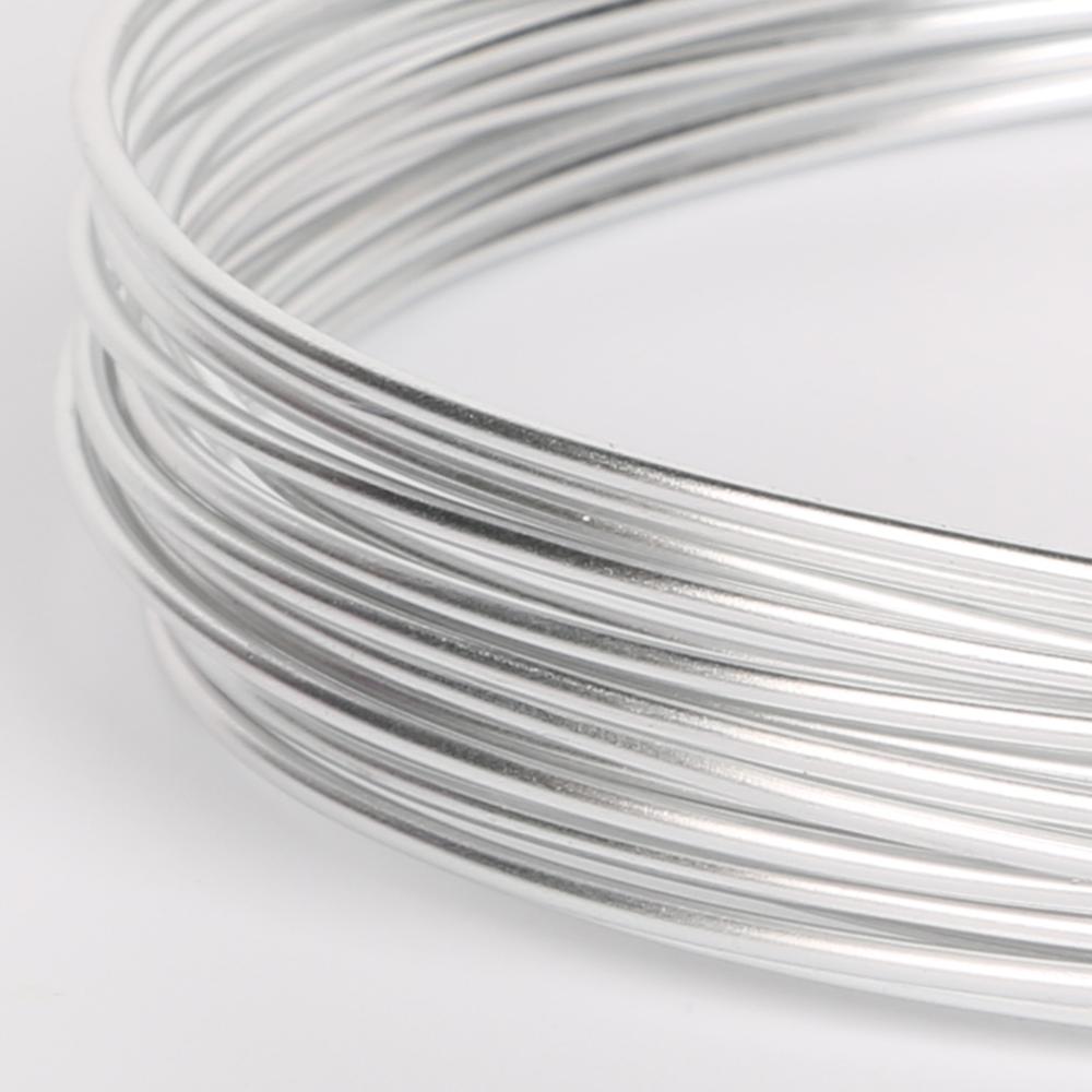 1mm/1.5mm/2. mm /2.5mm 3-10m sølvfarvet anadiseret aluminiumtråd blød diy smykker håndværk alsidig malet aluminium metaltråd: 1.5mm 5m