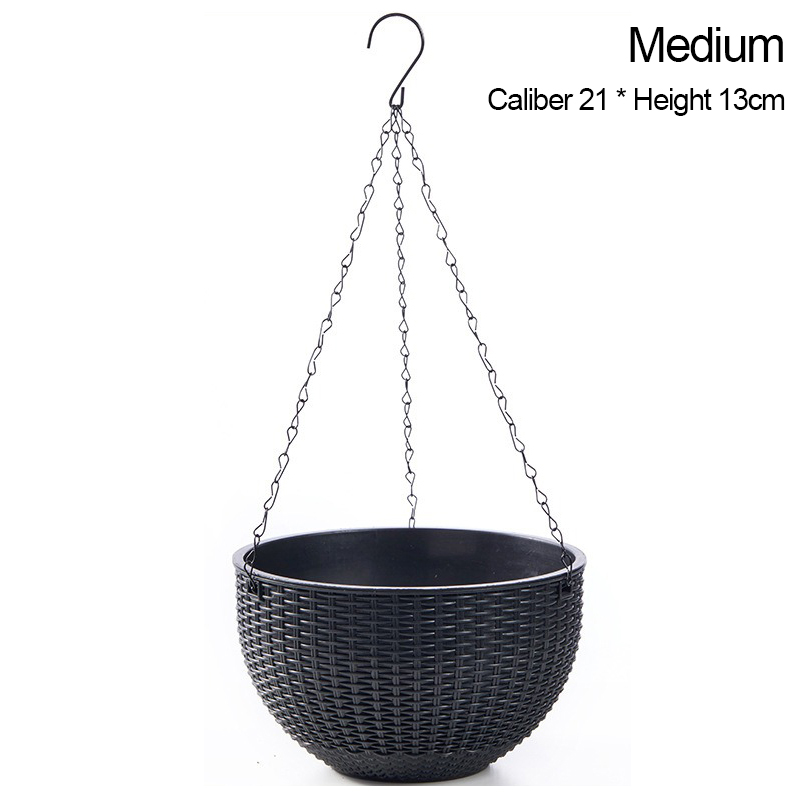 Hengende blomsterpotter til å henge blomster utendørs blomsterpotte planteoppheng makramé planteoppheng vaser: Lysegrønn