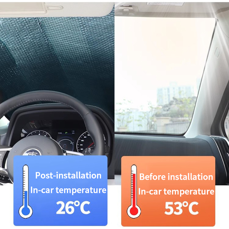 Parasol para ventana de coche, cubierta para ventana delantera de coche, protección Anti-UV, bloque de parabrisas trasero delantero, cubierta para parabrisas, accesorios para automóvil