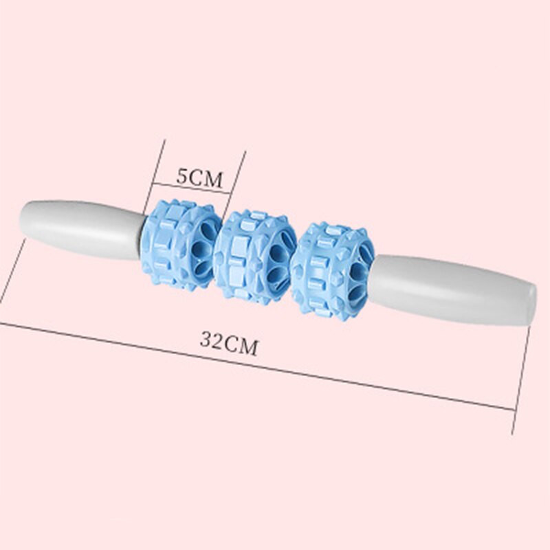Yoga massage rollers, triggerpoint massage rollers voor arm, been, nek, spierweefsel voor fitness, sportschool, pilates, sportaccessoires: Blauw