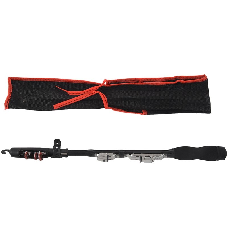 Mini Portable Telescopic Fishing Rod Spinning Carbon Fish Hand Fishing Tackle Sea Rod Ocean Rod Fishing Pole 1.0M: Default Title