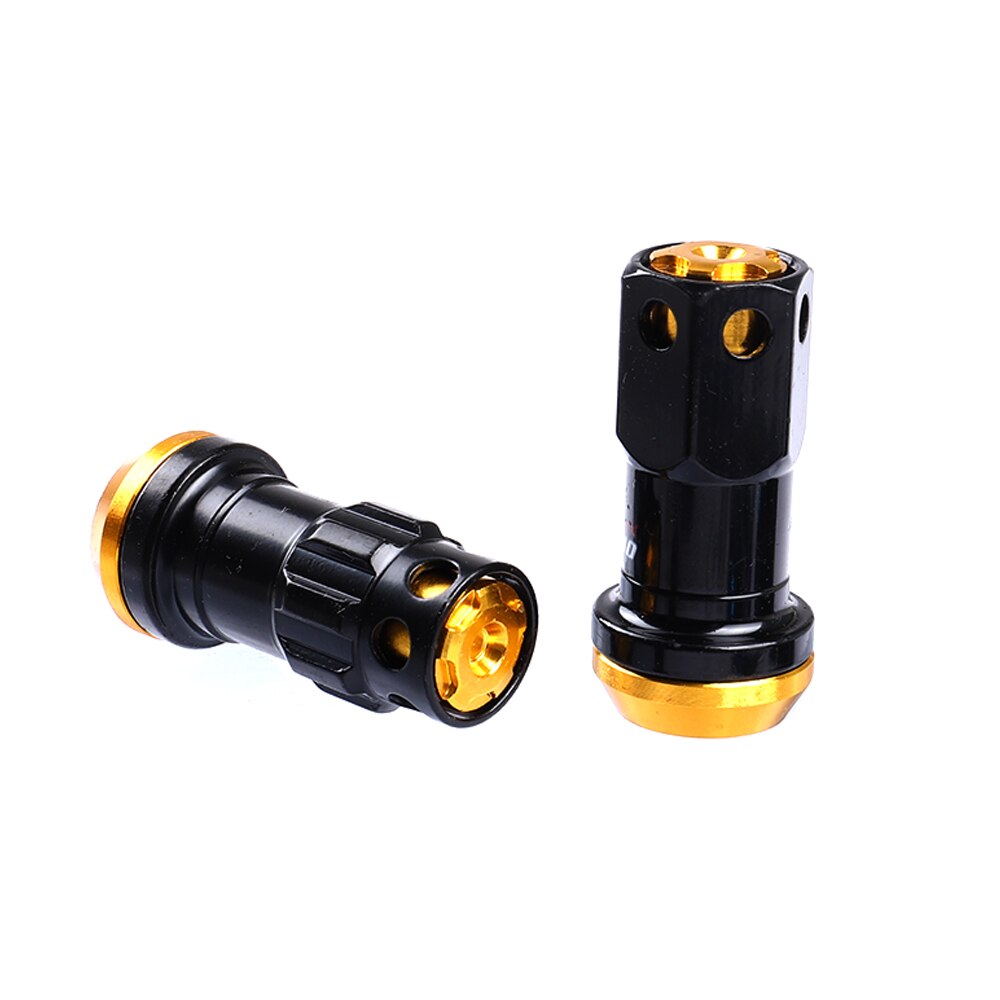 Racing Wheel Lug Nut 44mm Composite Lock Socket with Security Key M12xP1.5 M12xP1.25: BK GD / M12x1.5