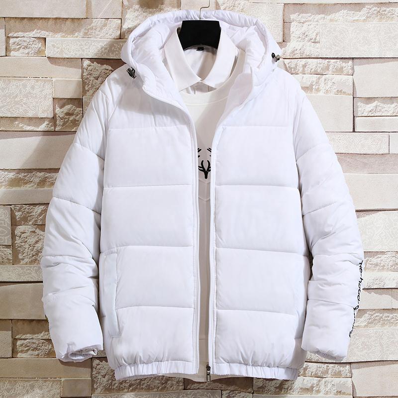 3xl menn vinter uformelt hette tykk vattert jakke glidelås slank menn og kvinner kåper menn parka yttertøy varm