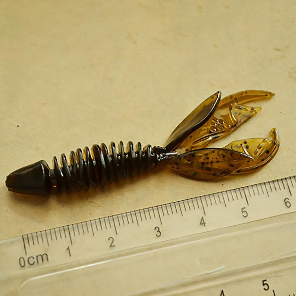 4 PCS Fishing Lures Soft Strange Shape Bait Crayfish Glass Shrimp Oxtail Tail Maggot 2G Lure Fishing Hammer Artificial Bait Set