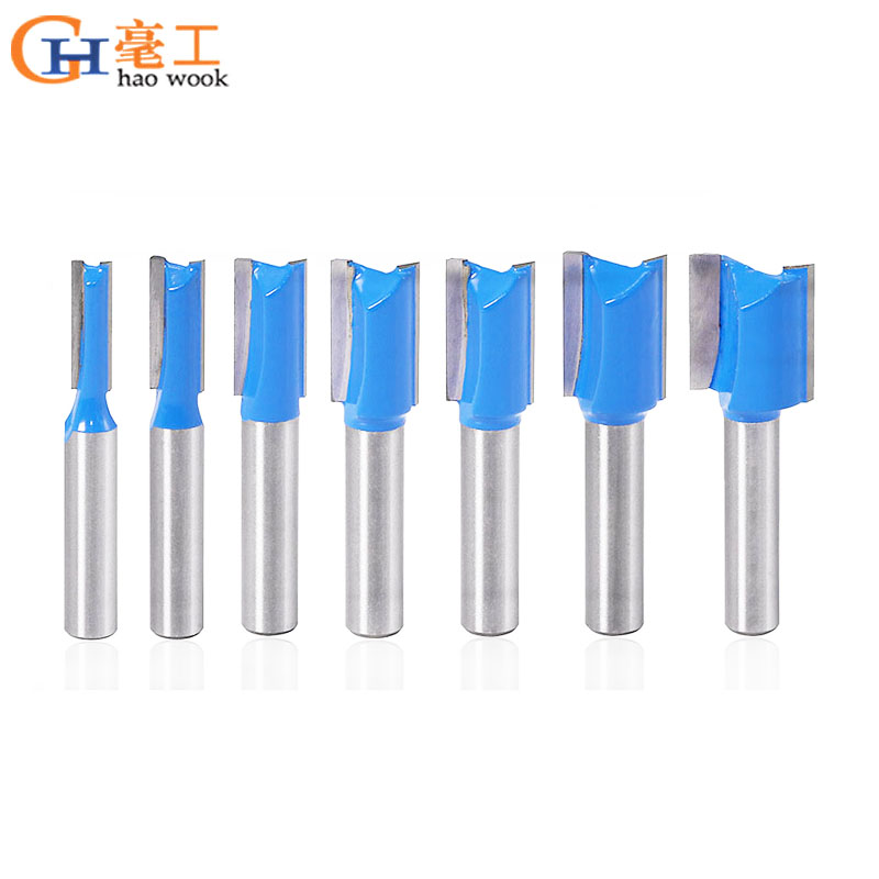 8mm Shank Straight/Dado Router Bit Set Diameter Woodworking Tools CNC Milling Cutter Endmill for Wood