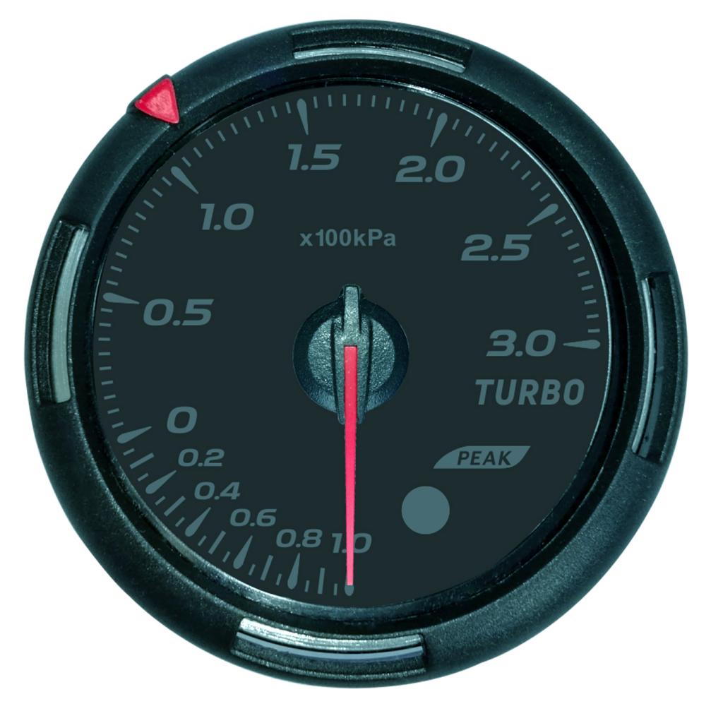 2.4'' 60mm Universal Car LED Turbo Boost Press Pressure Gauge Meter