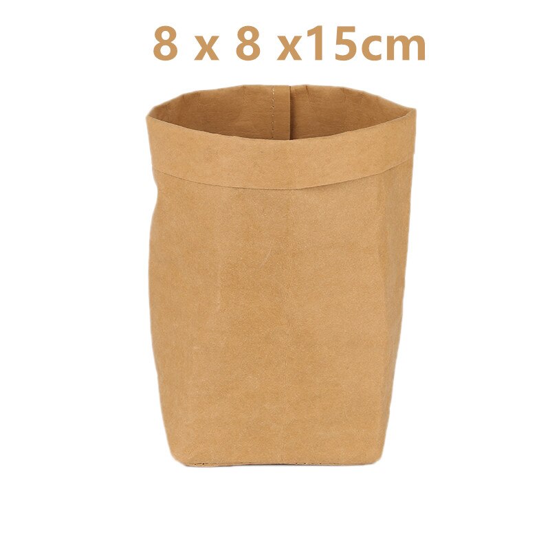 Maceta de Papel Kraft de tamaño múltiple para vivero, bolsa de cultivo de plantas, contenedor de difusión de plántulas, lavable, suministros para macetas de jardín, suculentas: 1