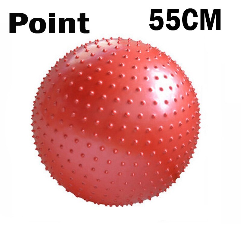 ITSTYLE Sports Yoga Ball Point Fitness Gym Balance Ball Fitball Exercise Pilates Workout Barbed Massage Ball 55cm 65cm 75cm 85cm: 55CM Red