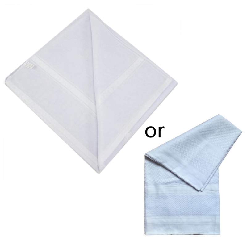 Shemagh-Pañuelo árabe para la cabeza para hombre, chal musulmán, gran tamaño, estampado a cuadros, para el cuello
