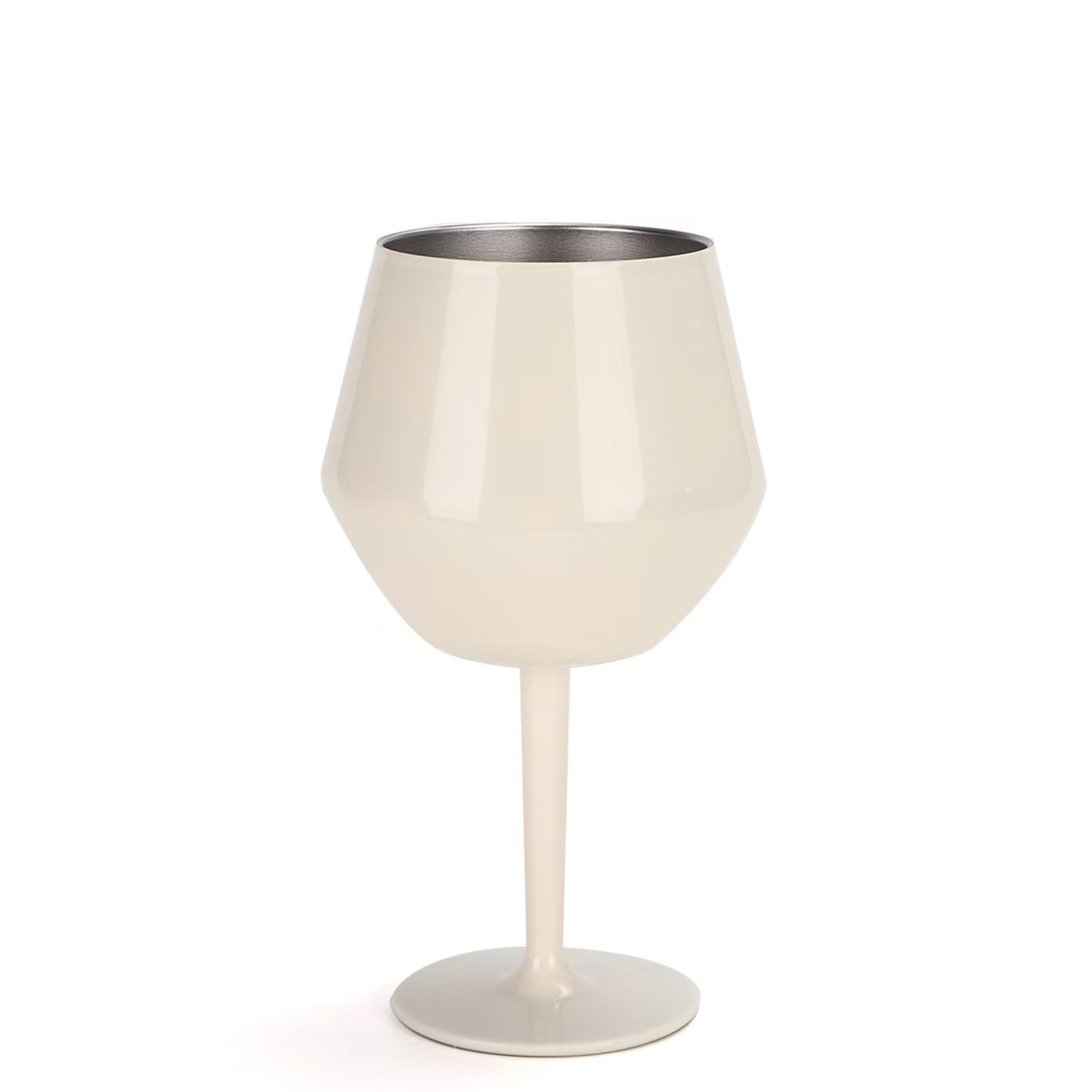 Nueva taza de doble uso de acero inoxidable 304 de 14oz, copa de vino y vaso de café con tallo desmontable, copa de bar con aislamiento al vacío: Azul cielo