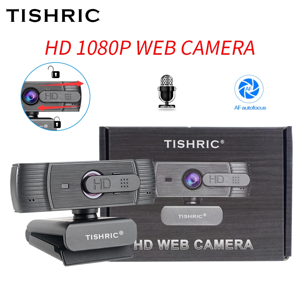 Original TISHRIC H701 Full HD Webcam 1080P Auto Focus Anti Peek Web Camera With Microphone USB Camera for PC Camera Web Cam