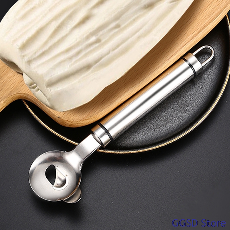 Stainless Steel Noodles Slicer Noodles Dough Cutter Manual Wide Mouth Sliced Chinese Noodles Maker Pasta Machine Kitchen Tools