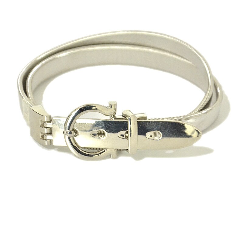 Alaoo Kettingriem dames, western metalen riem cowgirl verstelbare metalen gesp, gouden riem met uitgehold madeliefje, kettingriem taille riem voor jurken, jeans, truien, goud, C, 140