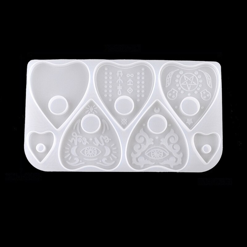 DIY Ouija- Board Planchette Resin Molds Gothic Ouija- Board Game Keychain Pendant Epoxy Silicone Mould Jewelry Making Tool: B