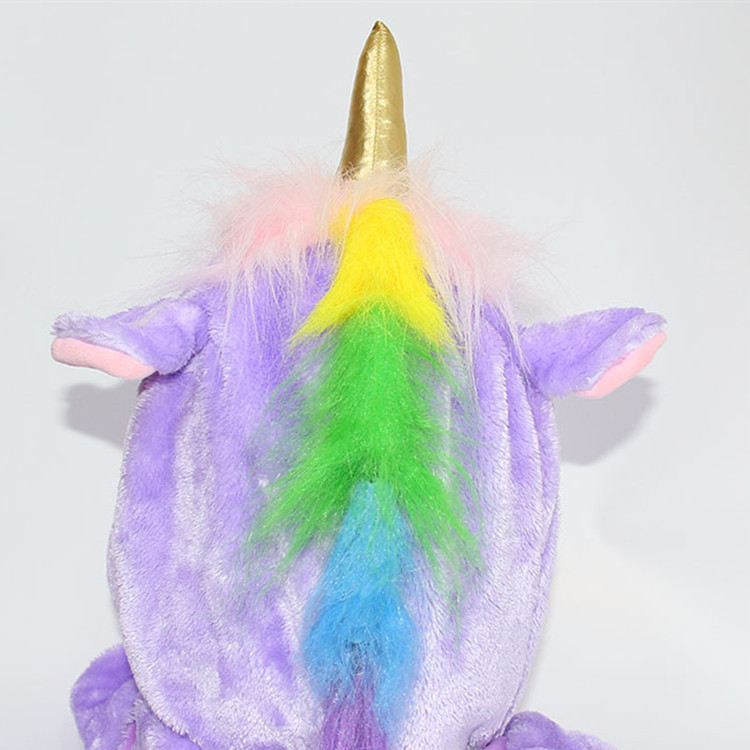 SELLWORLDER niñas lindo sombrero 30 cm * 22 cm unicornio bebé invierno cálido bufanda y sombrero y conjunto de guantes