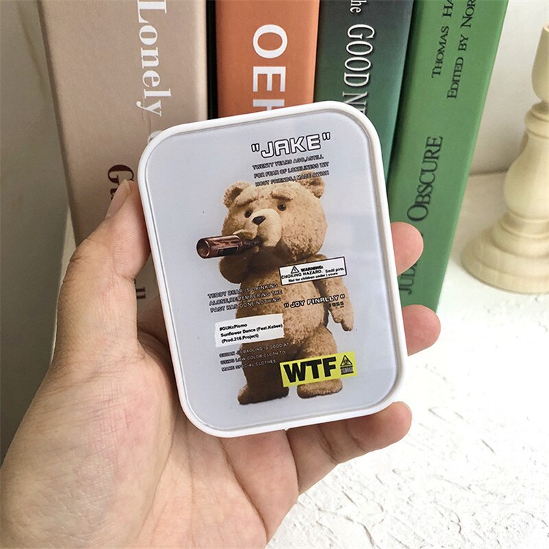 2 double boxes INS contact lens case with mirror beauty lens case contact lens storage box: C05