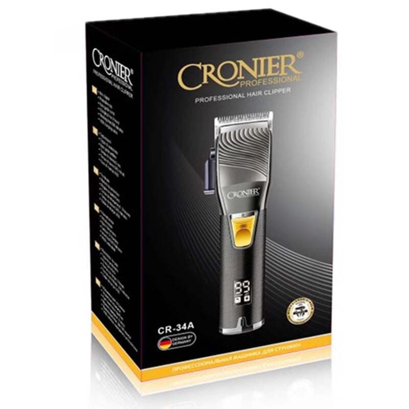 hairdressing digital LCD display hair clipper adjustable hair trimmer powerful electric men hair cutting miachine