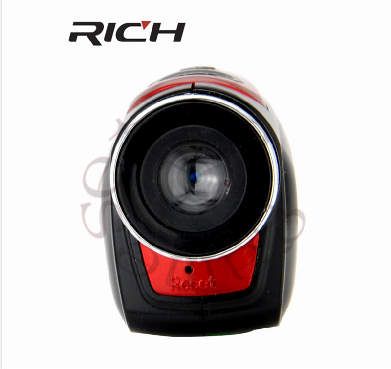 G328 1080p hd vandtæt digitalt videokamera til brug i hjemmet og sport tilføj tf-kort: Rød / Tilføj 8gb kort