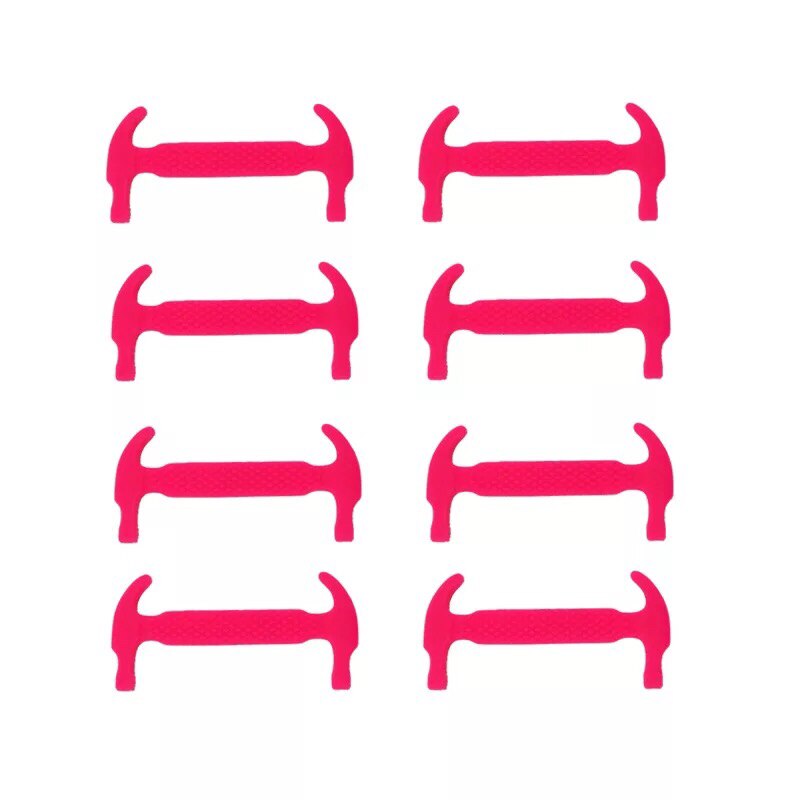10 teile/los Kinder Silikon Schnürsenkel Keine Krawatte Elastische Schnürsenkel kinder Gummi Schnürsenkel: Rose red