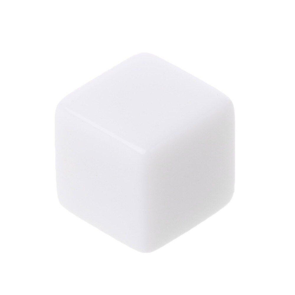 Dés de jeu à Six faces D6, 12mm, 10 pièces, blancs pour les jeux de rôle