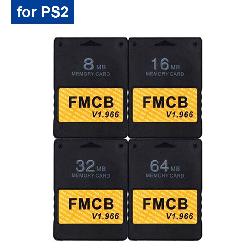 RGEEK klasyczny czarny v1.966 FMCB bezpłatny McBoot 8MB/16MB/32MB/64MB OPL karta pamięci na konsole robić gry PS2