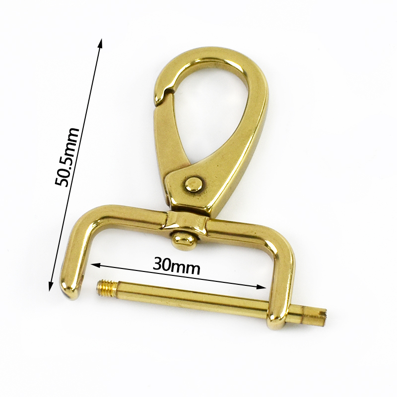 1-5 Stuks Massief Messing Karabijnhaak Clips Meetee 15-40 Mm Afneembare Swivel Kreeft Gesp Karabijnhaak voor tassen Halsband Hanger Sluiting: 7 mm / Antiek zink
