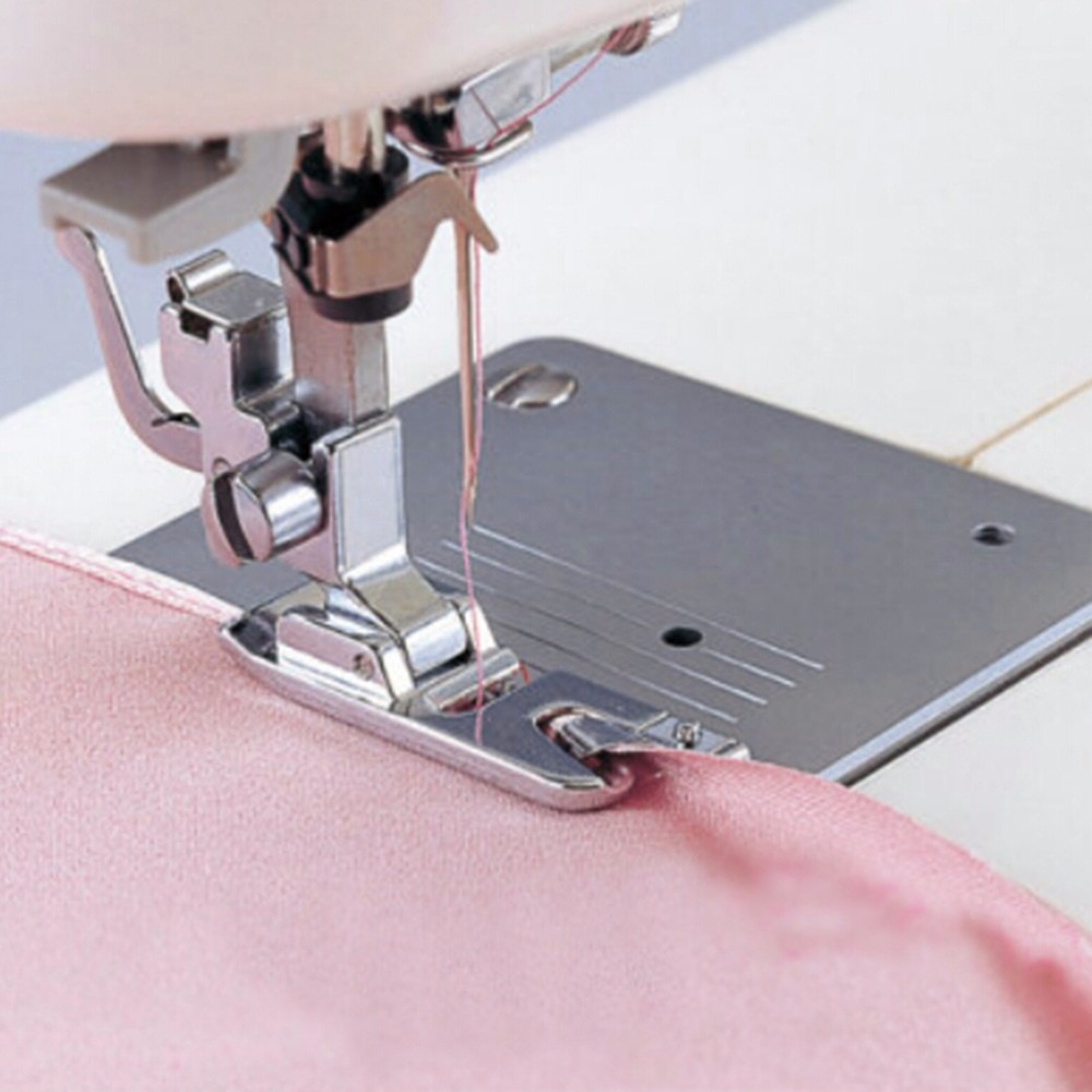 1Pcs 3/6mm Rolled Hem Curling Presser Foot for Sewing Machine Singer Janome Sewing Accessories Lace Presser Foot