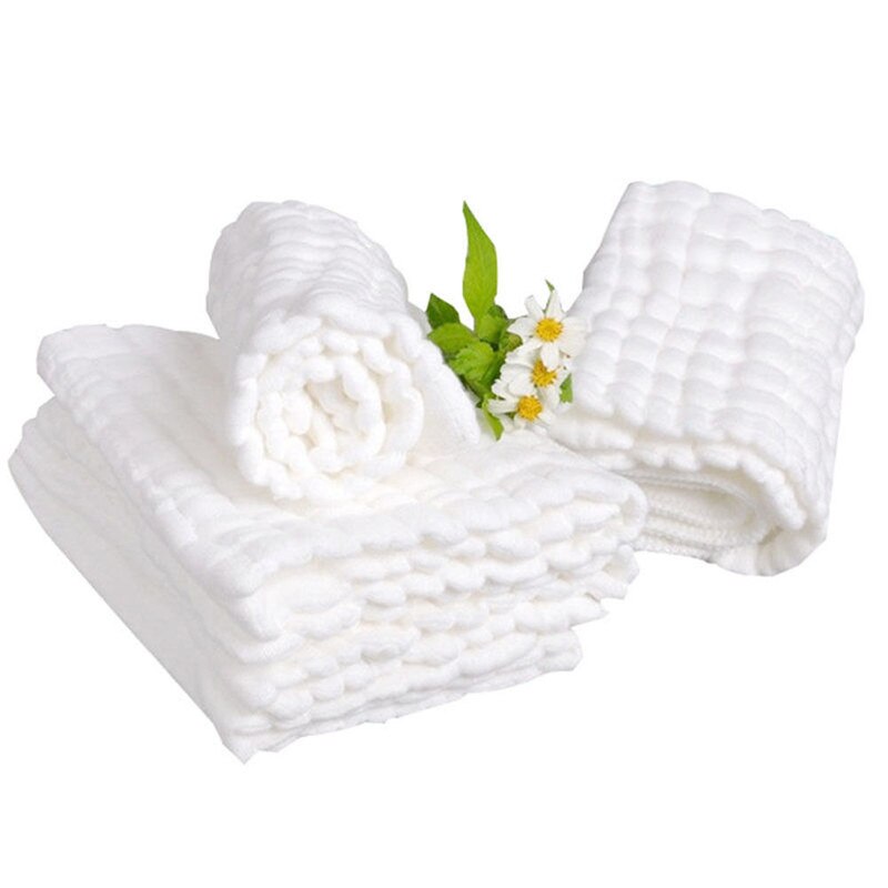 1 stuk babybadhanddoeken 100%  katoenen gaas solid born babyhanddoeken ultrazacht sterke waterabsorptie babyverzorging