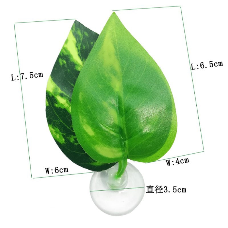 1Set Aquarium Fish Tank Artificial Leaf Betta Fish Rest Spawning Ornamental Plant Betta Fish Play Relax Hide Leaf Hammock