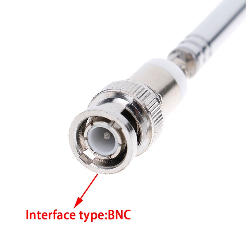 180 Graus Conector BNC Antena Telescópica 650 milímetros Scanner de Rádio FM Portátil